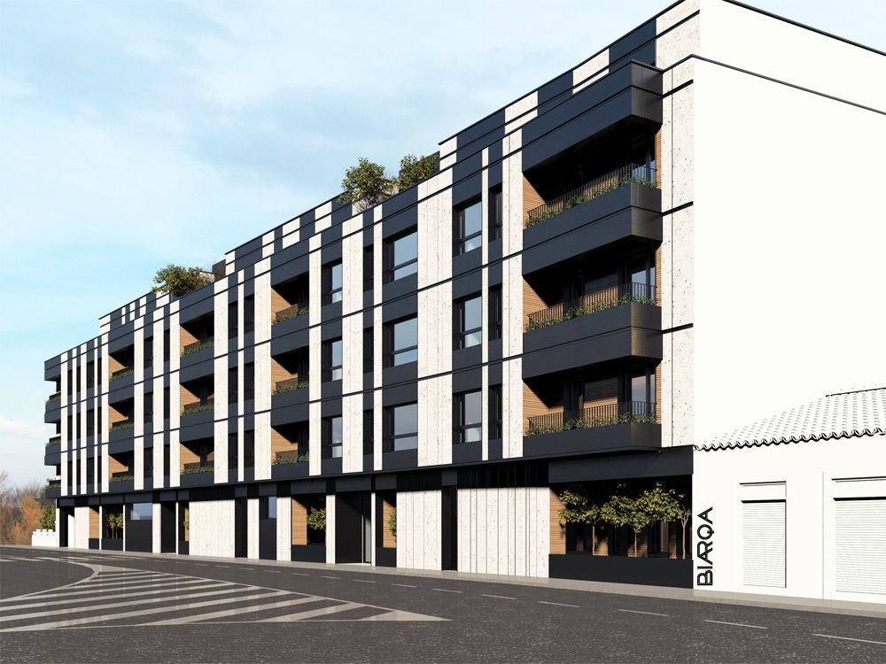 Infografía de la fachada principal del edificio