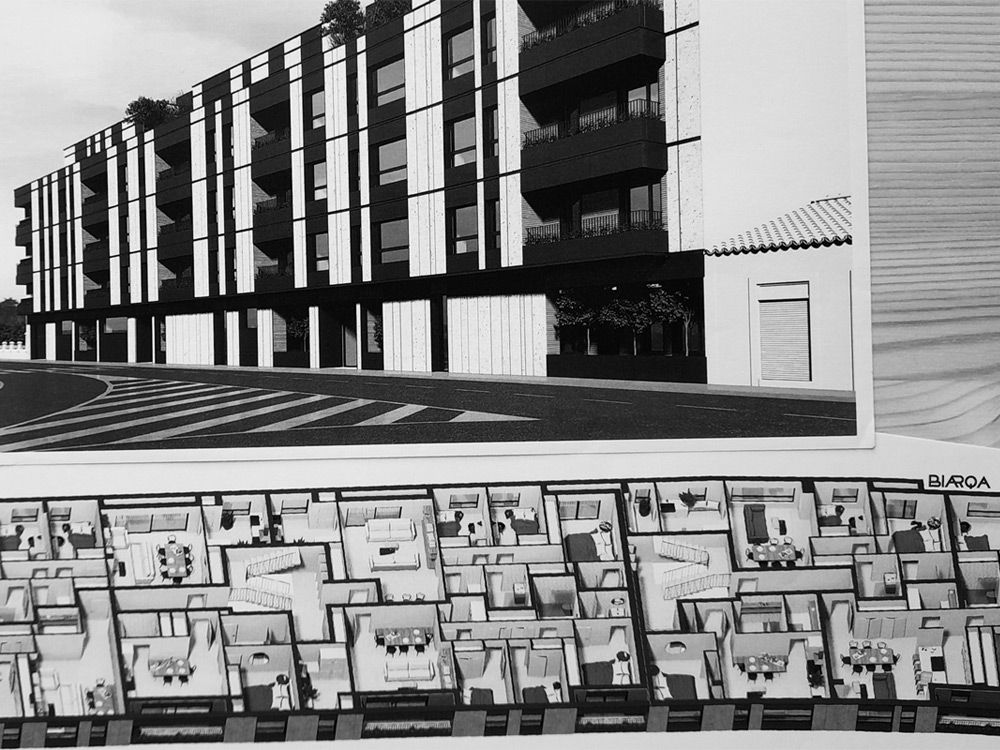 Infografías del edificio de viviendas